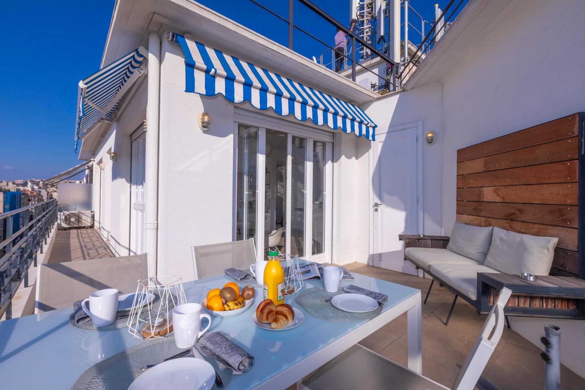 Rooftop At Palais De La Buffa - Happy Rentals 니스 외부 사진